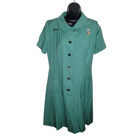 Girl Scouts Dresses & Skirts - Girl Scout Vintage 60s-70s Uniform Dress Size 12